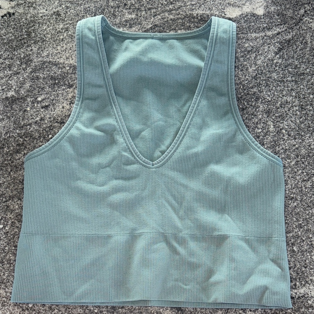 Aurora Crop Rib Tank